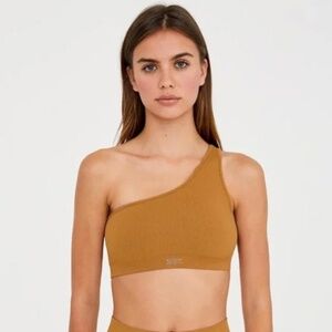 NWOT SET Active SculptFlex® Ribbed One Shoulder Bra in Glow